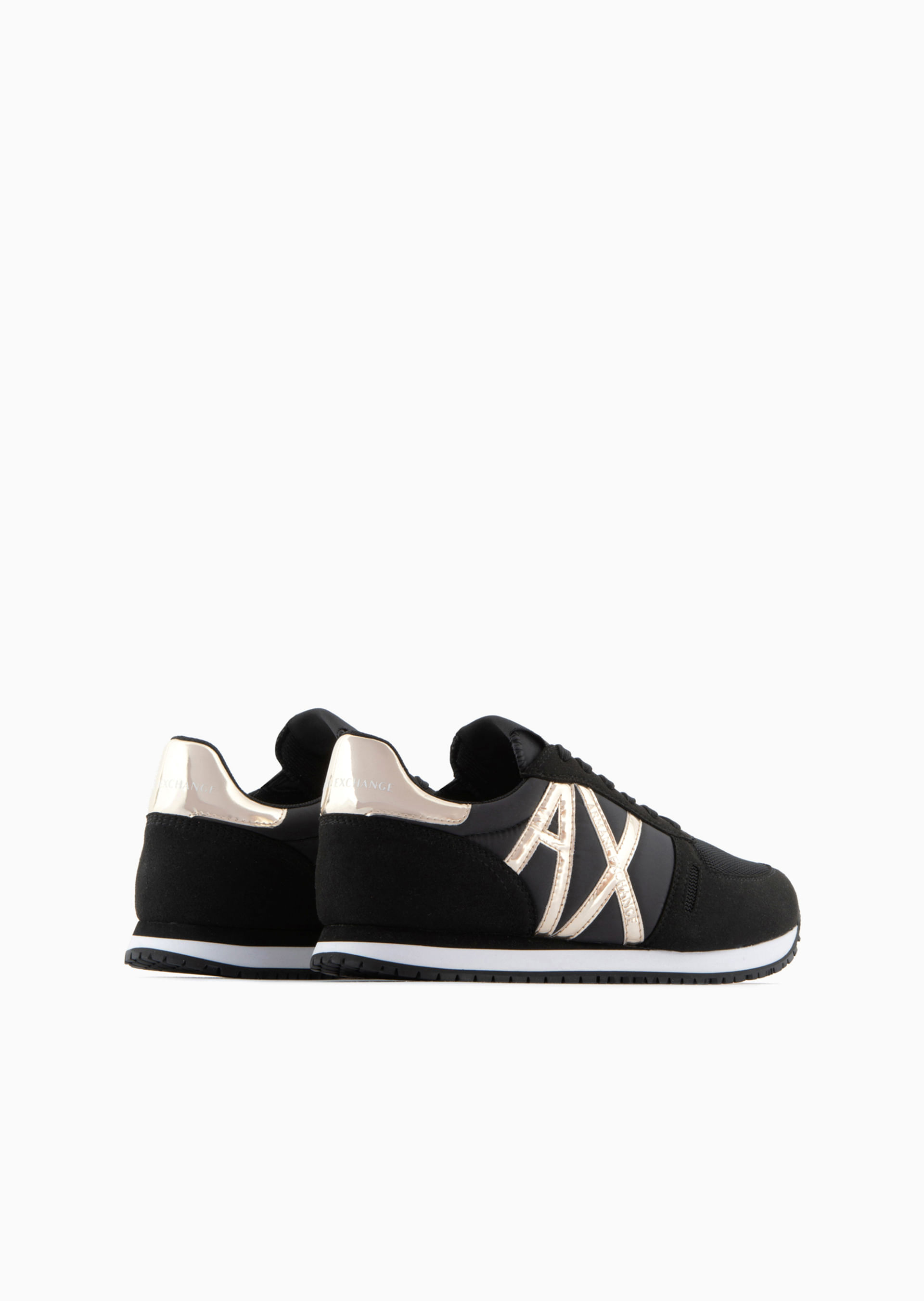 Tênis de Suede com Logo Armani Exchange Armani