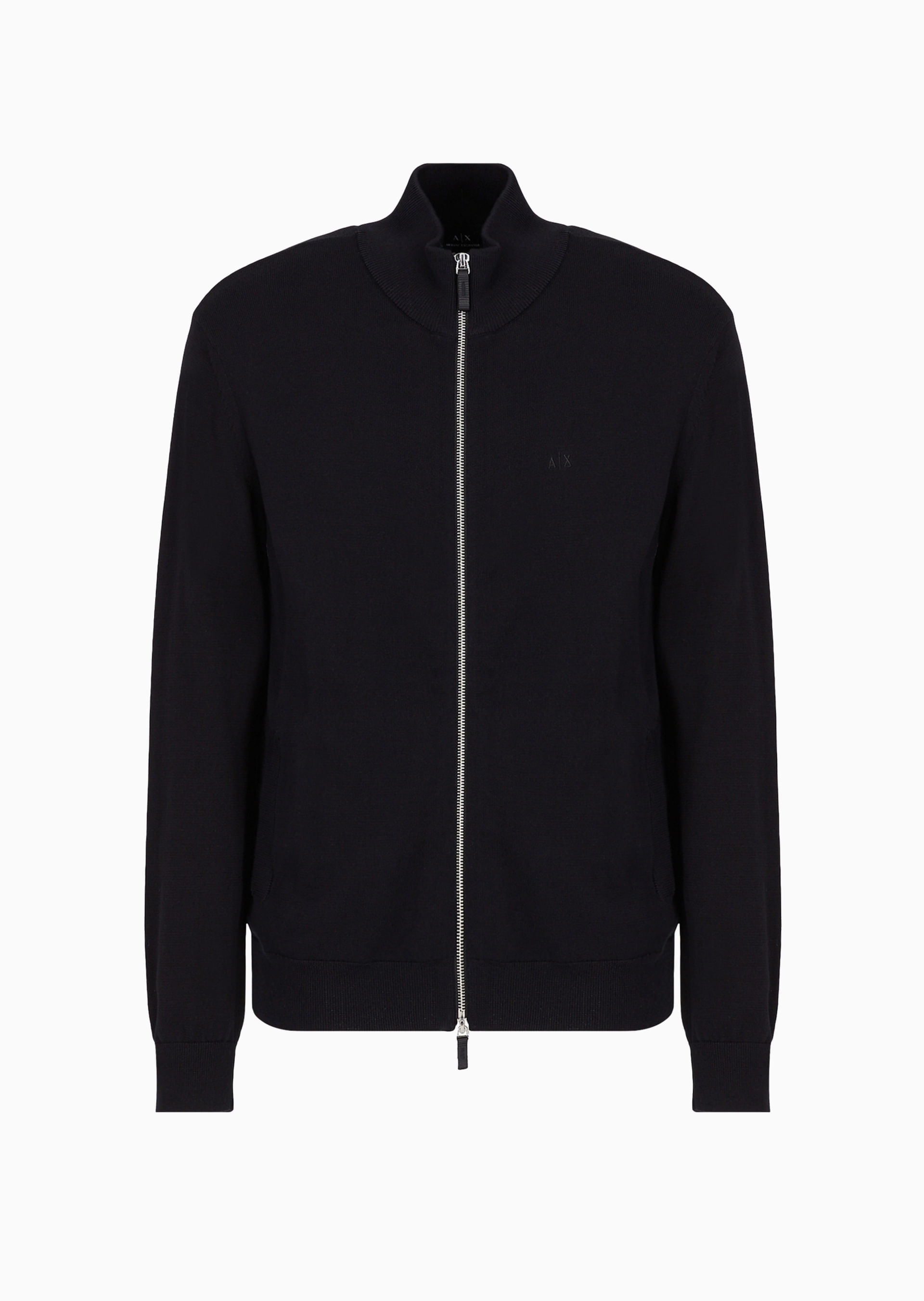 Cardigan Fullzip de algodão | Armani Exchange - Armani Cardigan Fullzip de algodão | Armani Exchange - Armani