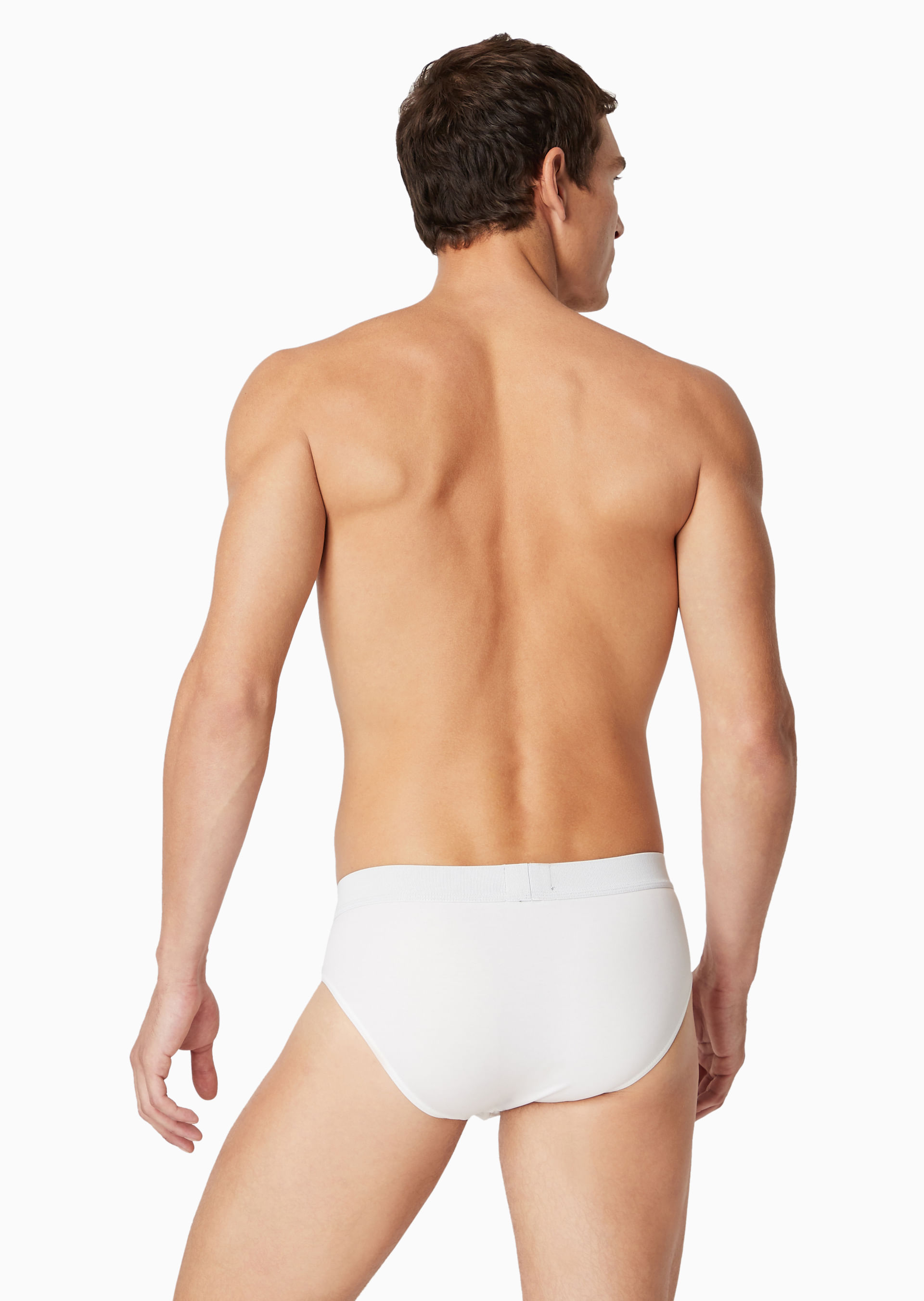 Kit 2 Cuecas em Algodão Stretch Branco | Giorgio Armani