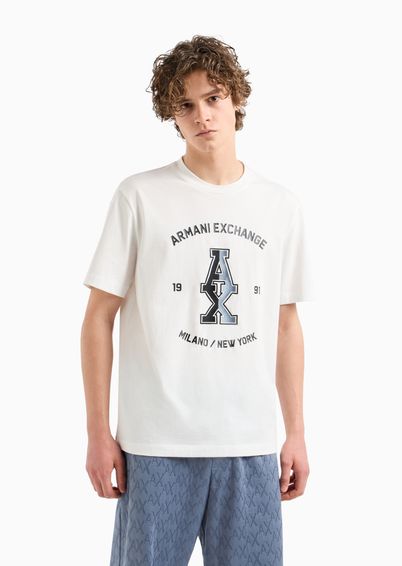 Camiseta slim fit com logo | Armani Exchange Masculino - Armani