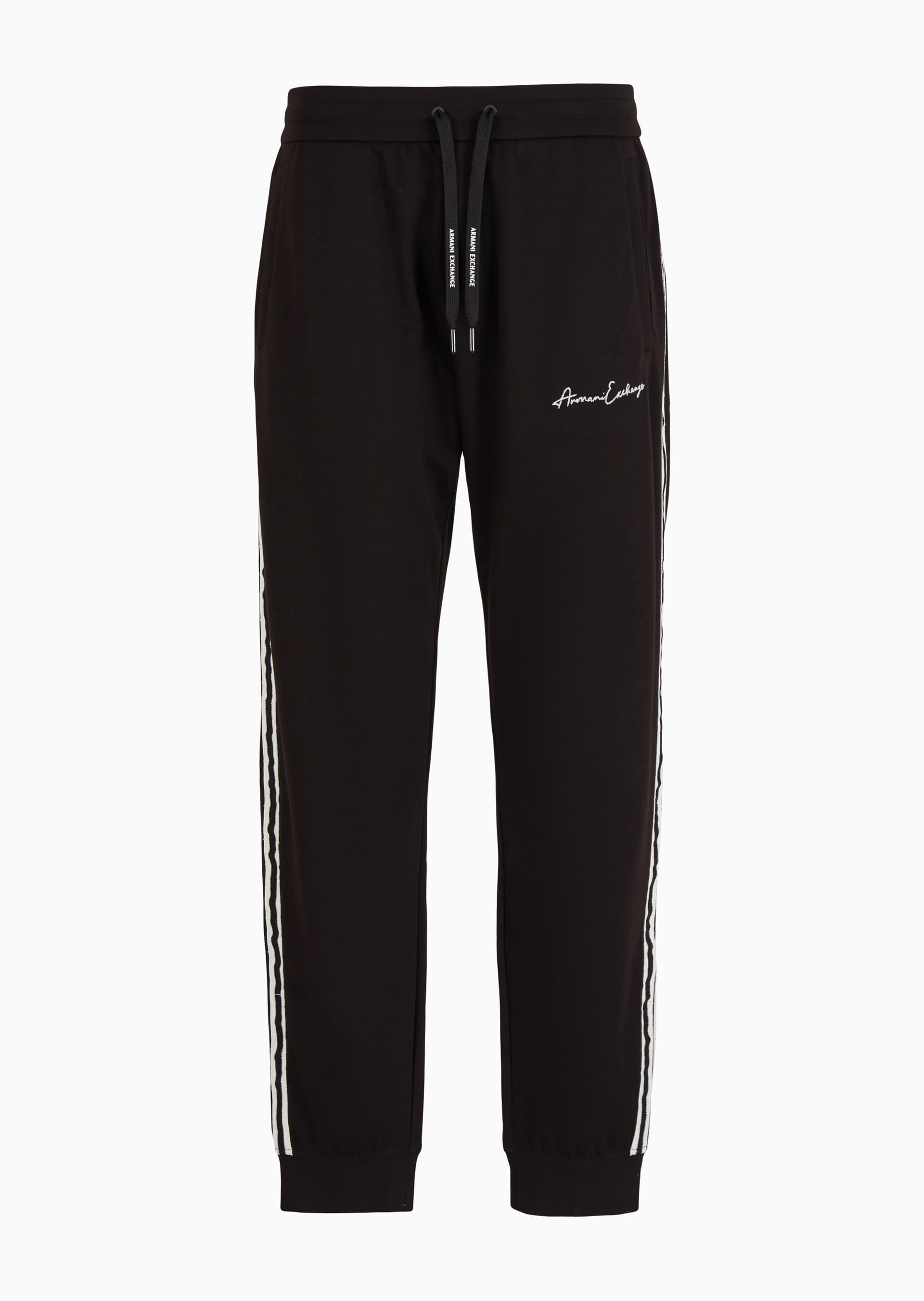 Calça Jogger com Logo Signature Preto | Armani Exchange