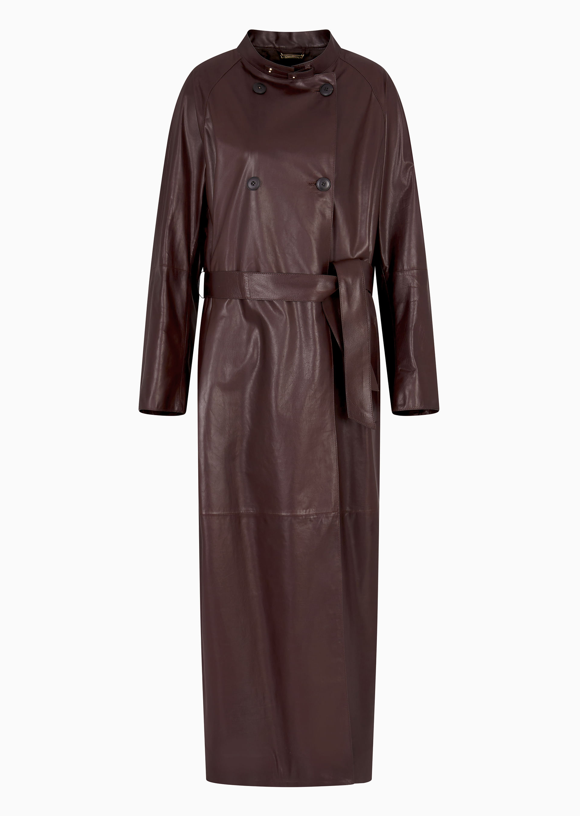 Trench Coat em Couro | Giorgio Armani - Armani