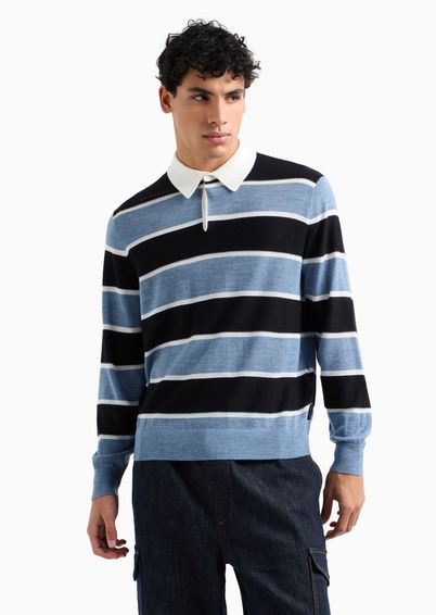 Cinza / Branco / Azul marinho - L