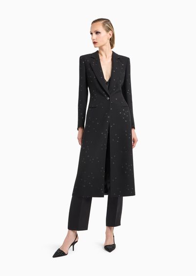 Trench Coat em Couro | Giorgio Armani - Armani