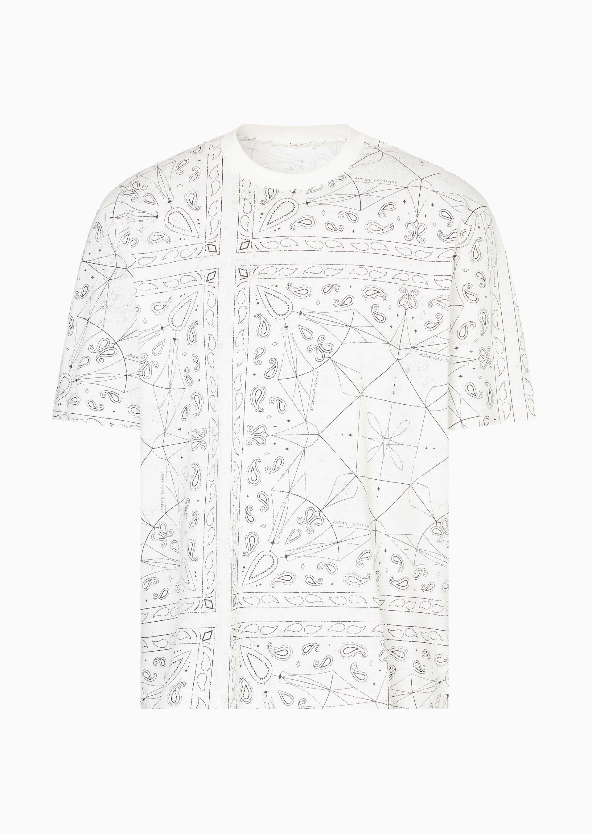 Camiseta Regular Fit Off White Algodão | Armani Exchange
