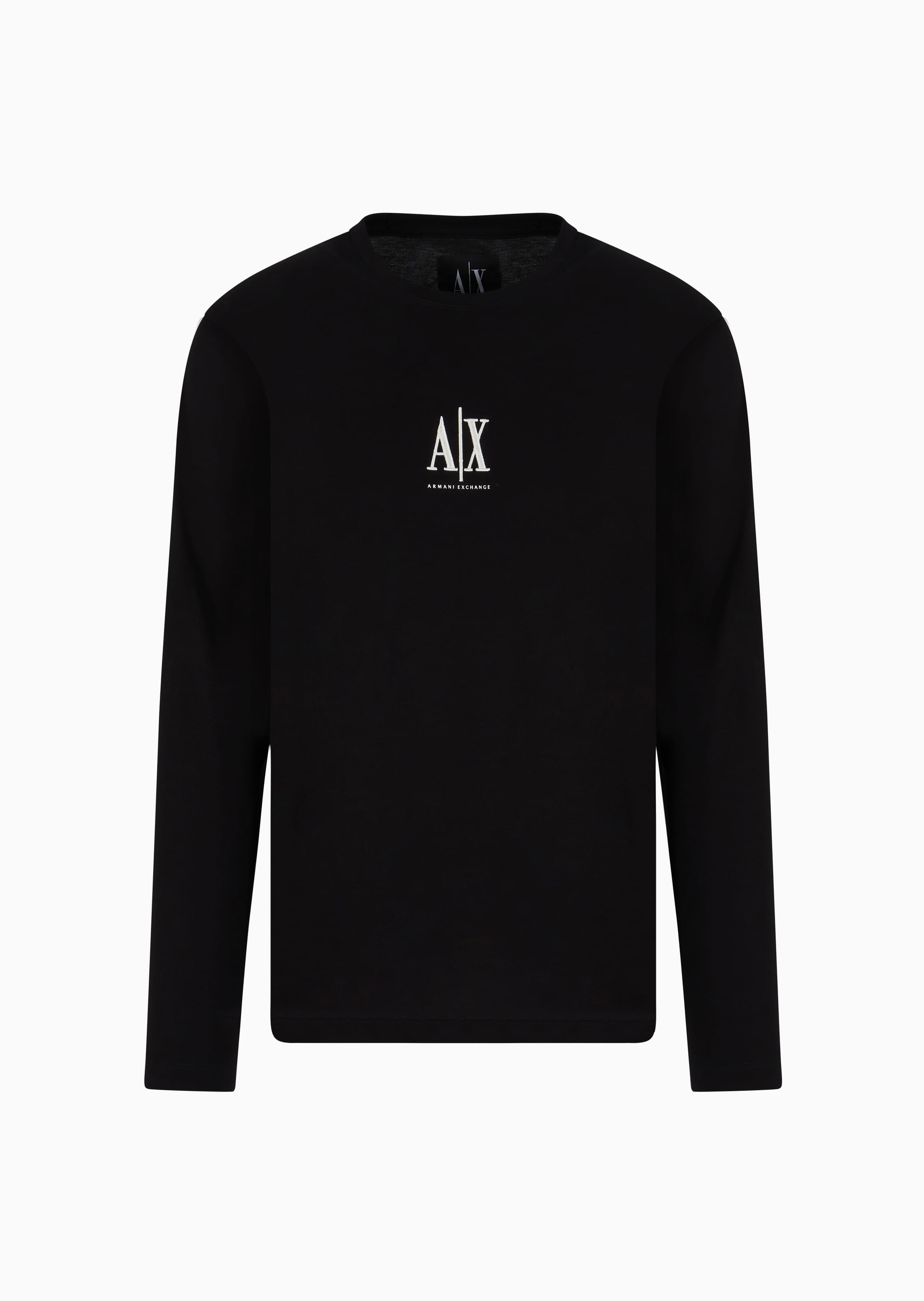 Camiseta Manga Longa Slim Fit Icon Preto | Armani Exchange