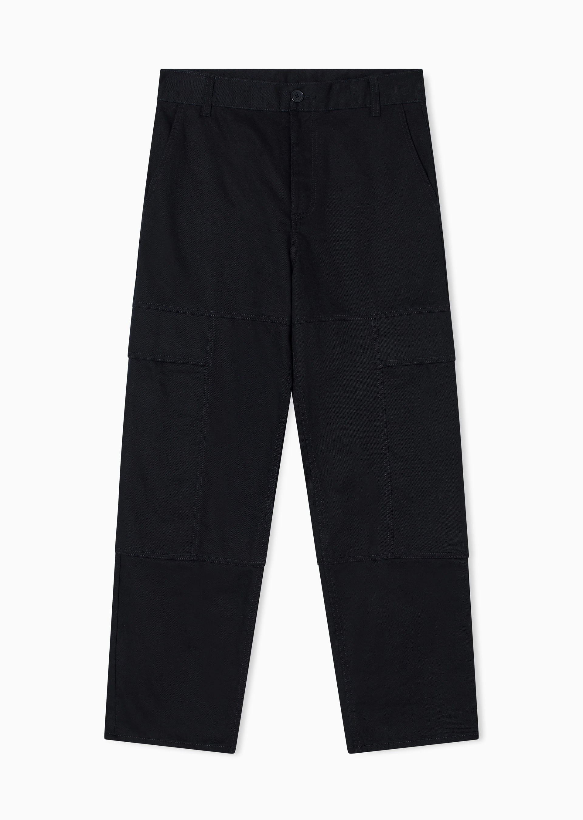 Calça de Sarja em Algodão Preto | Armani Exchange
