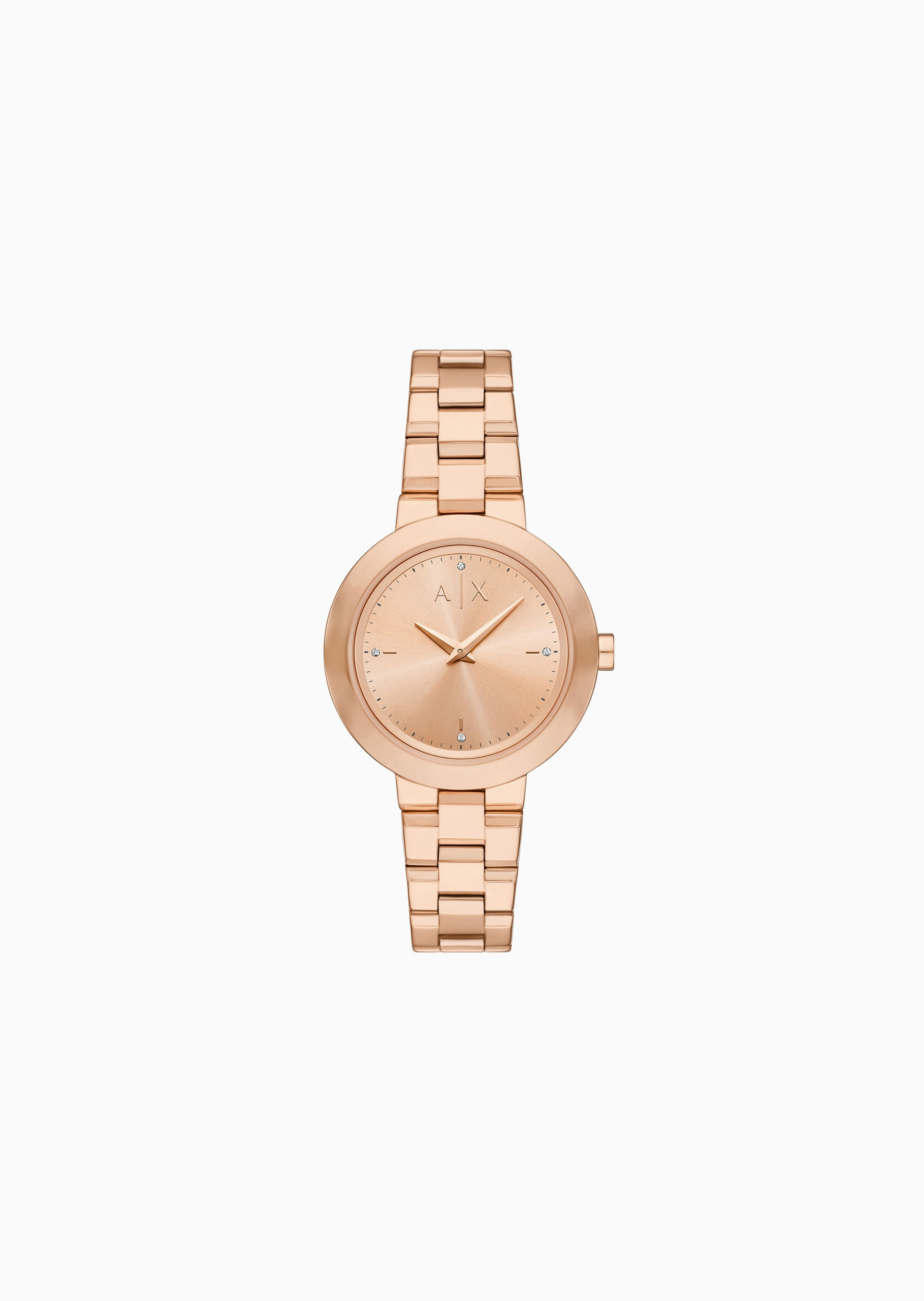 【Rose】ARMANI COLLEZIONI コレッツィオーニ Relógio Rosê Aço Inoxidável Rose Gold | Armani Exchange