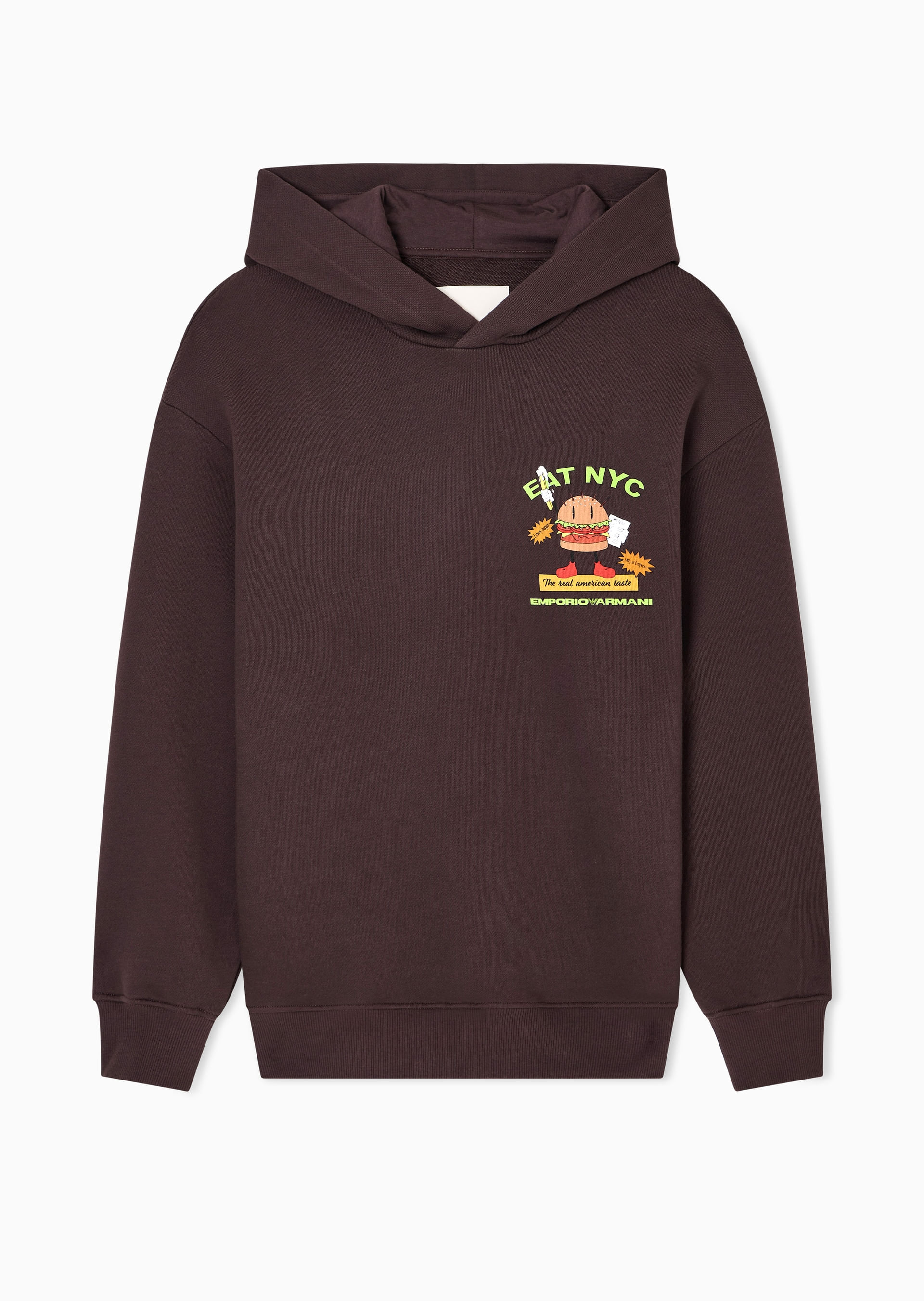 Moletom com Capuz Estampado Emporio Armani Armani