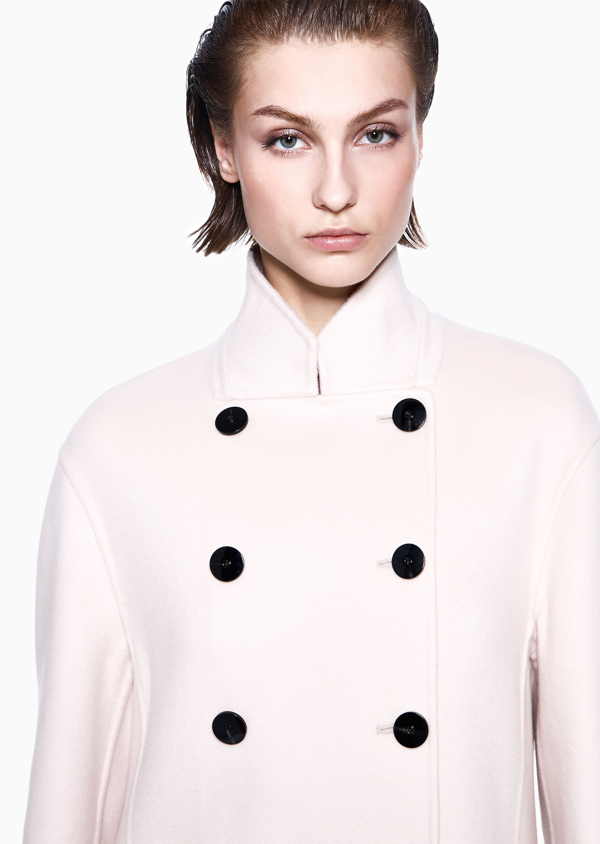 Casaco Abotoamento Duplo Off White | Giorgio Armani