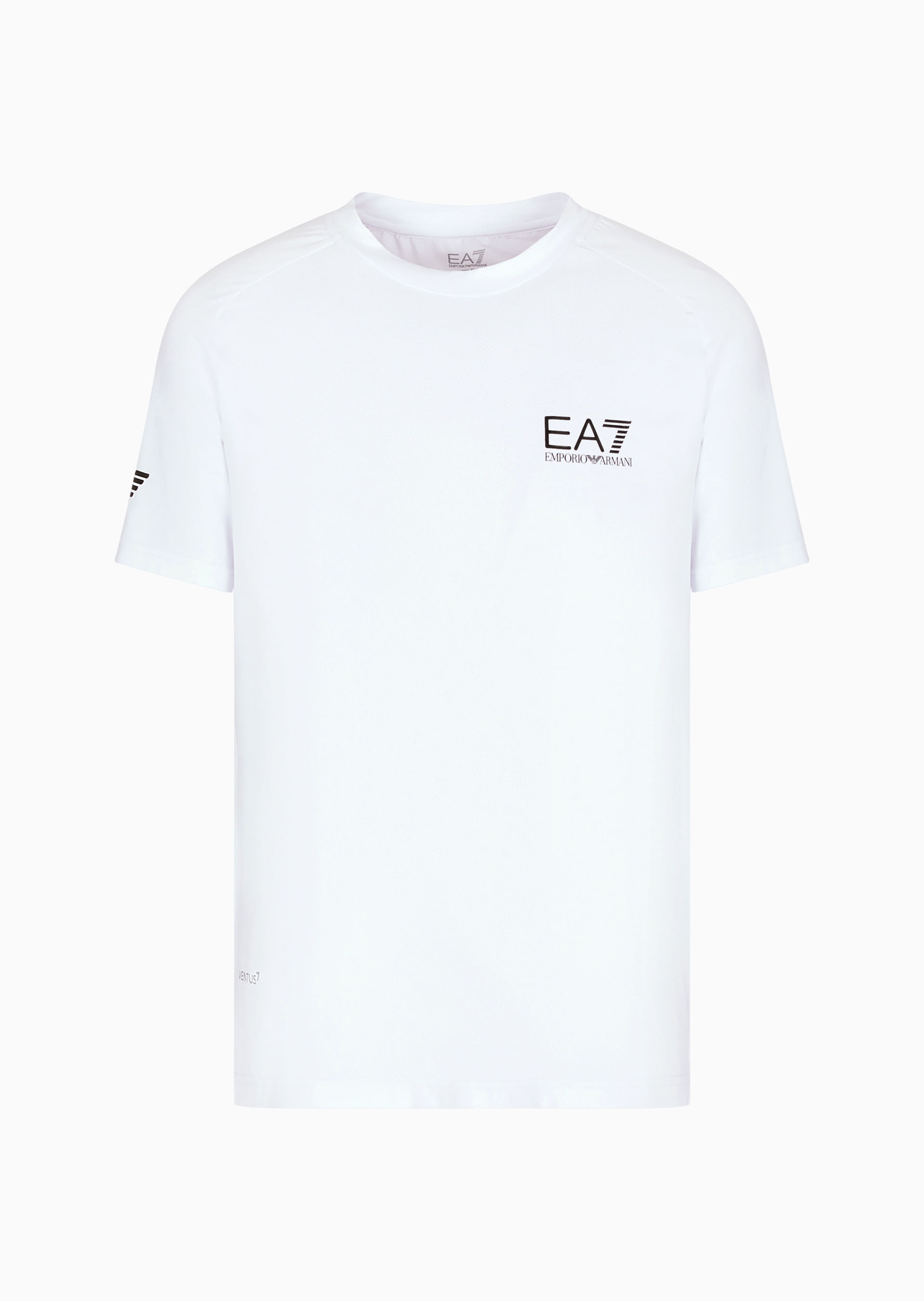 Camiseta Branca Básica de Algodão Premium | EA7