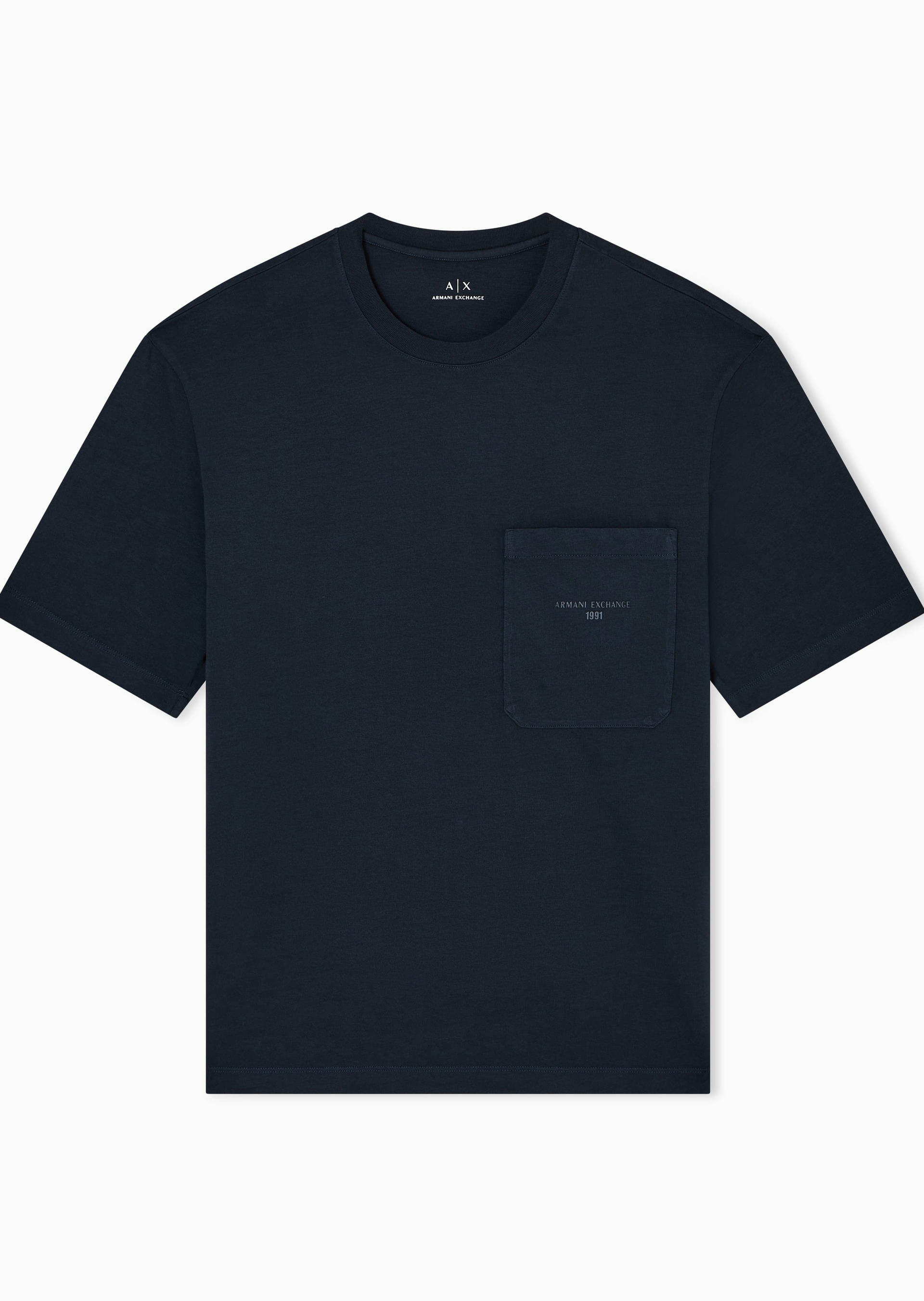 Camiseta Azul Regular Fit Estilosa | Armani Exchange