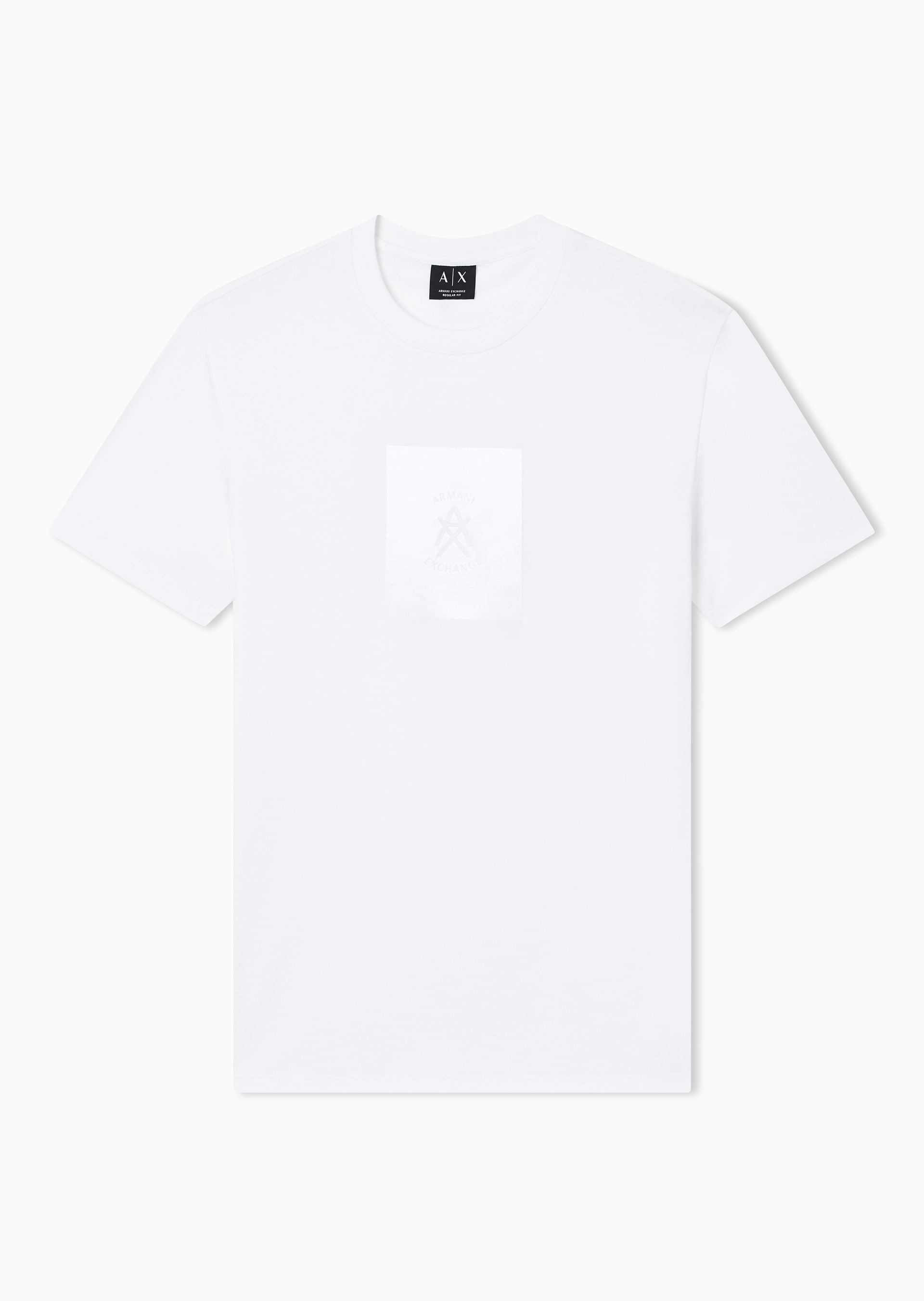 Camiseta Regular Fit Off White em Algodão | Armani Exchange
