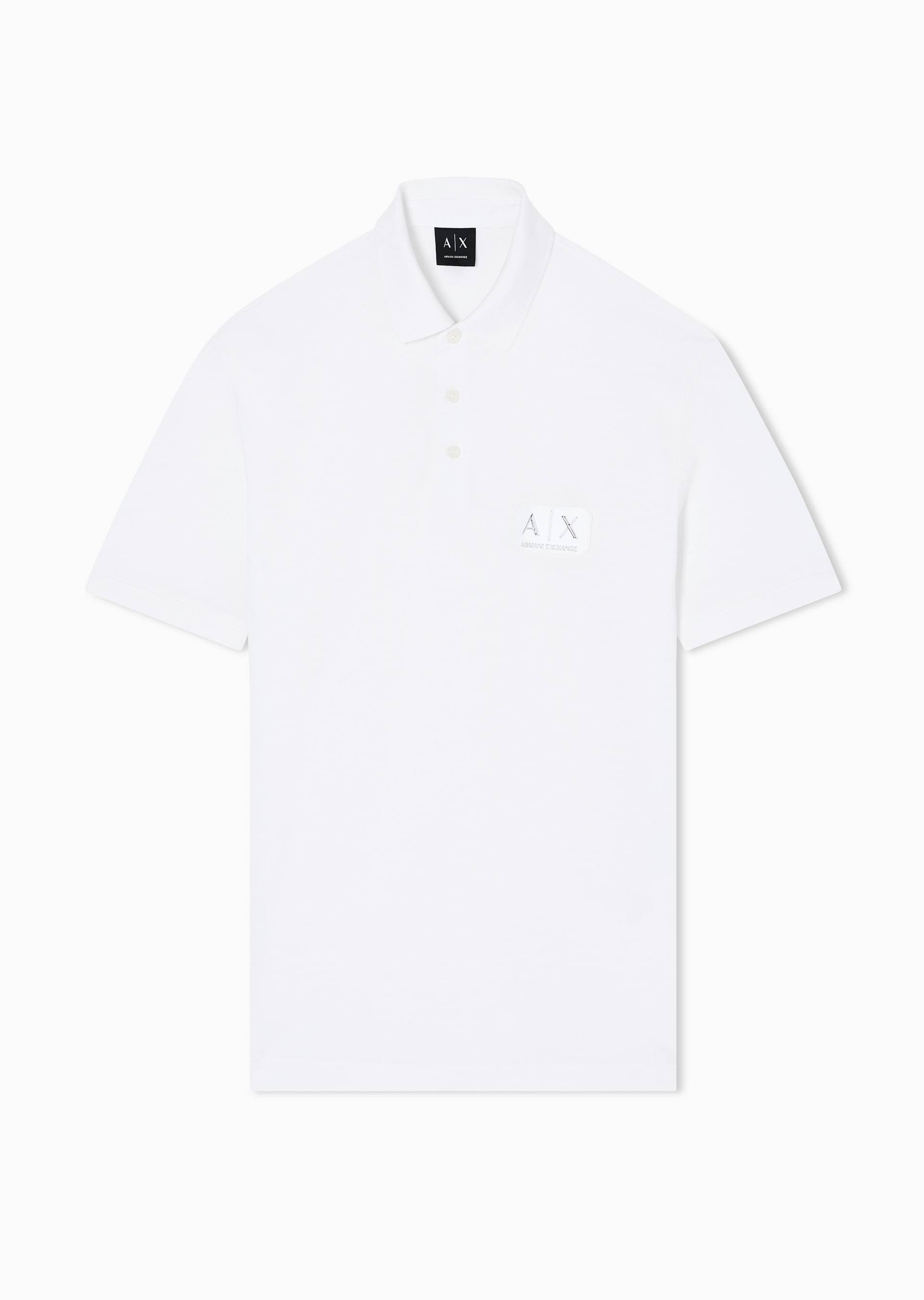 Camisa Polo de Algodão Off White | Armani Exchange