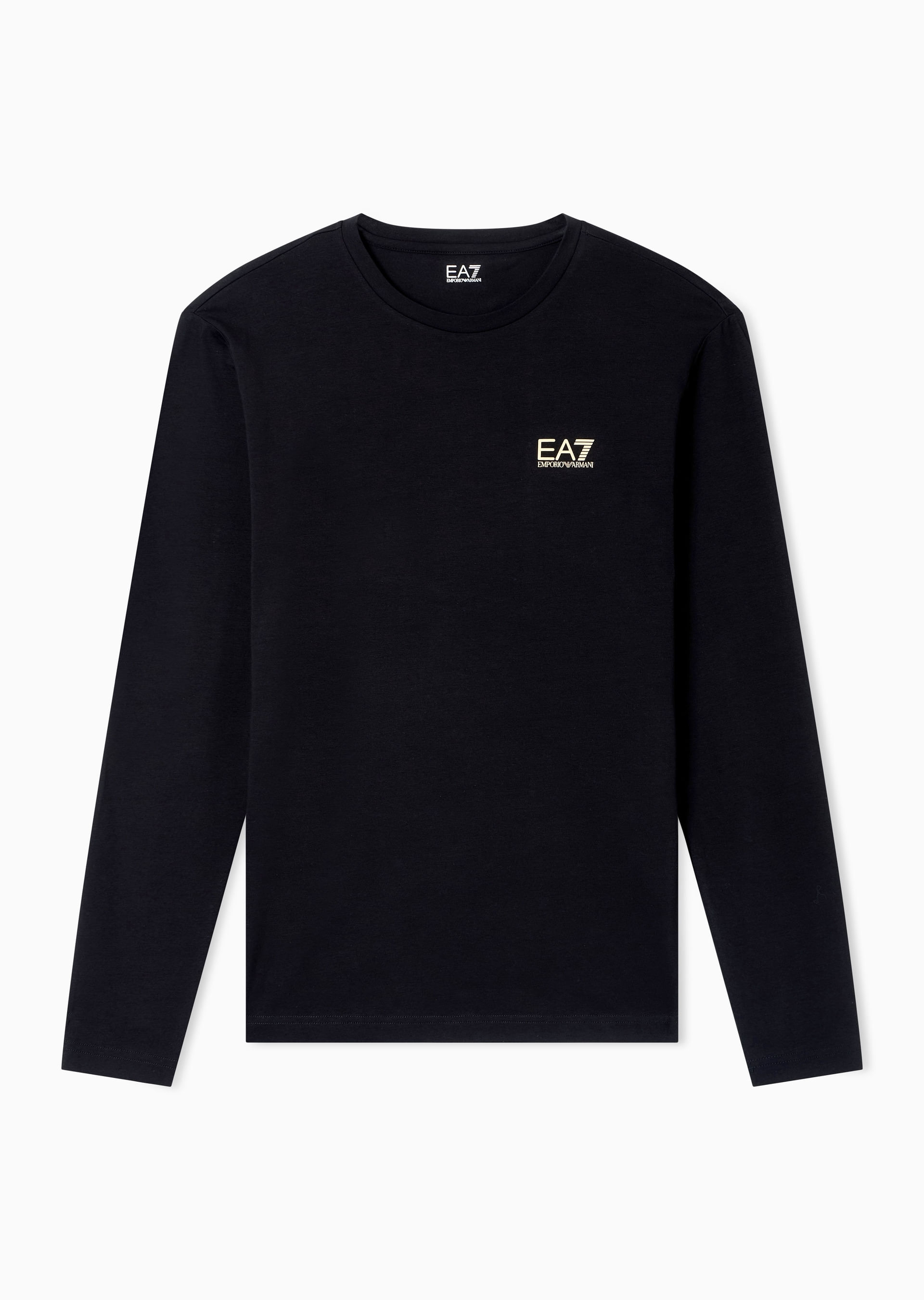 Camiseta Core Identity com Manga Longa Preto | EA7