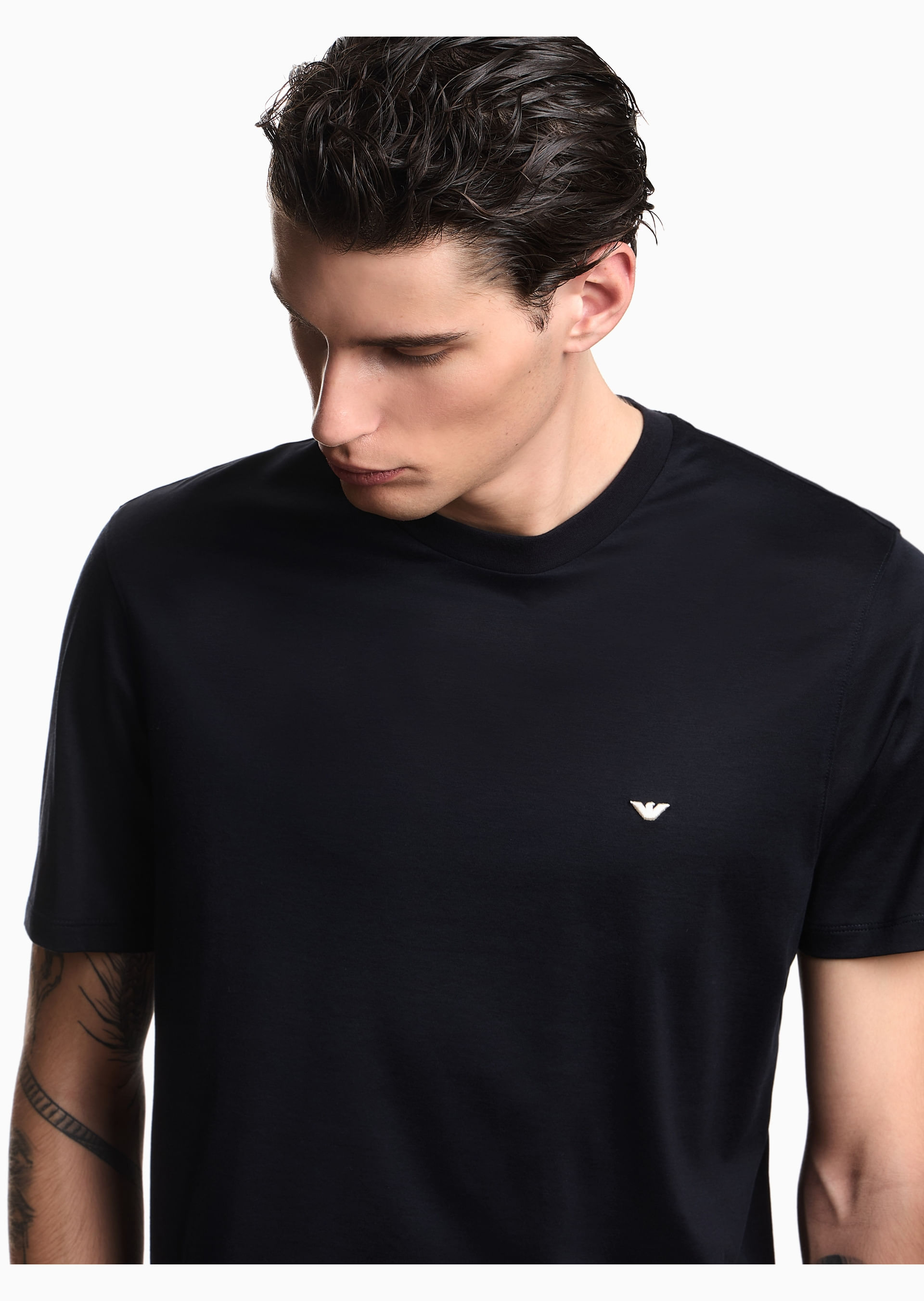 Camiseta em Jersey | Emporio Armani