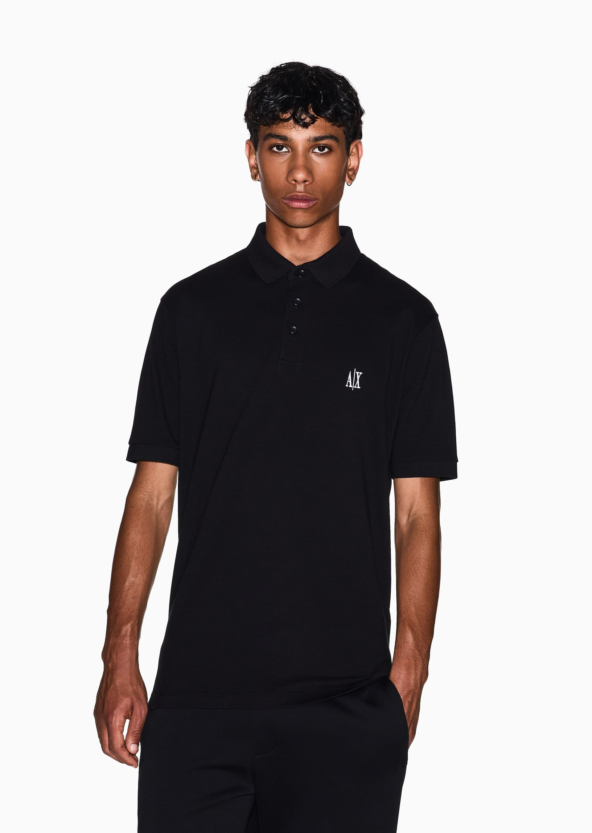 Camisa Polo Regular Fit com Logo Icon | Armani Exchange