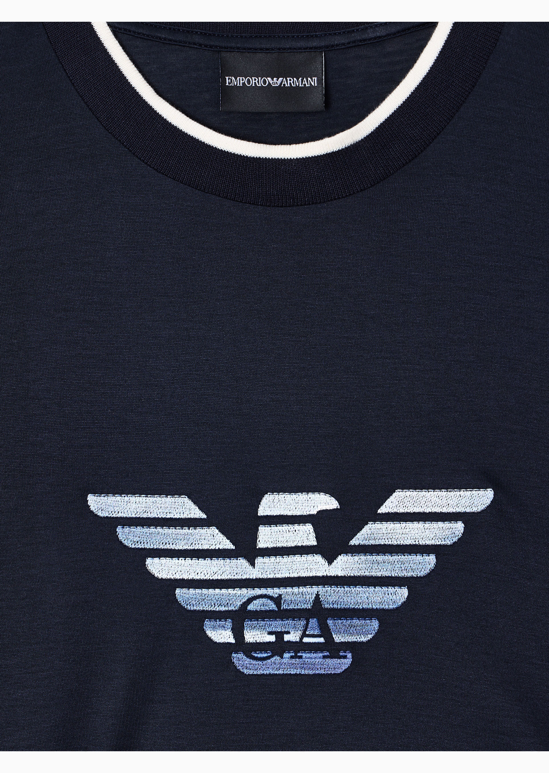 Camiseta EA Azul Marinho Essencial | Emporio Armani