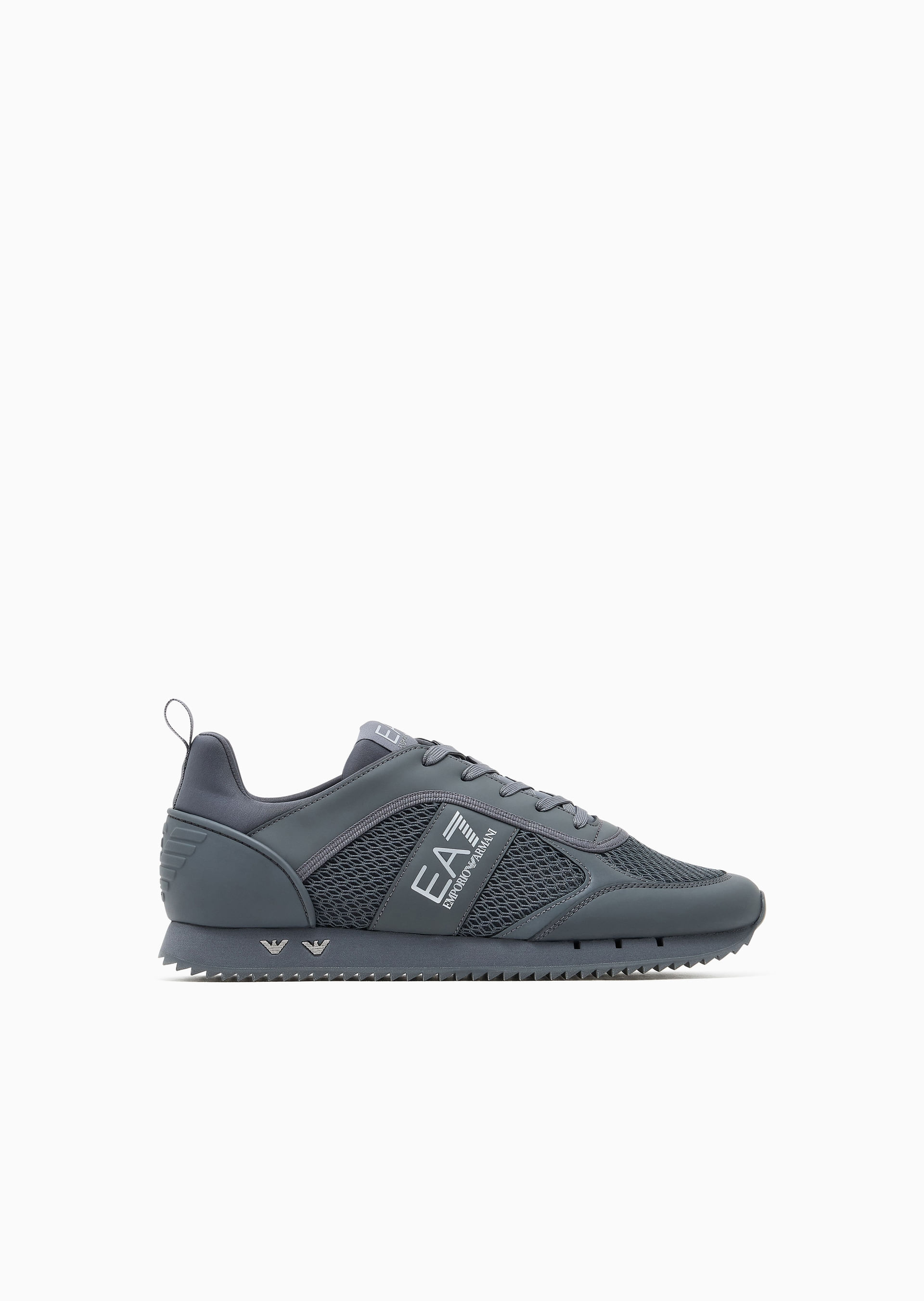 EA7 EMPORIO ARMANI スニーカー ブラック26.5～27.0 Tênis Black and White Collection com Cadarços Preto | EA7