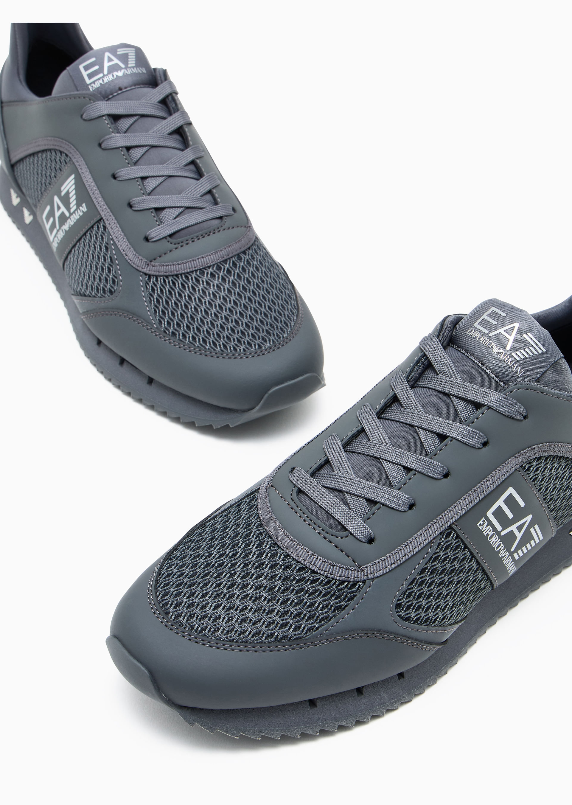Tênis Black and White Collection com Cadarços Preto | EA7