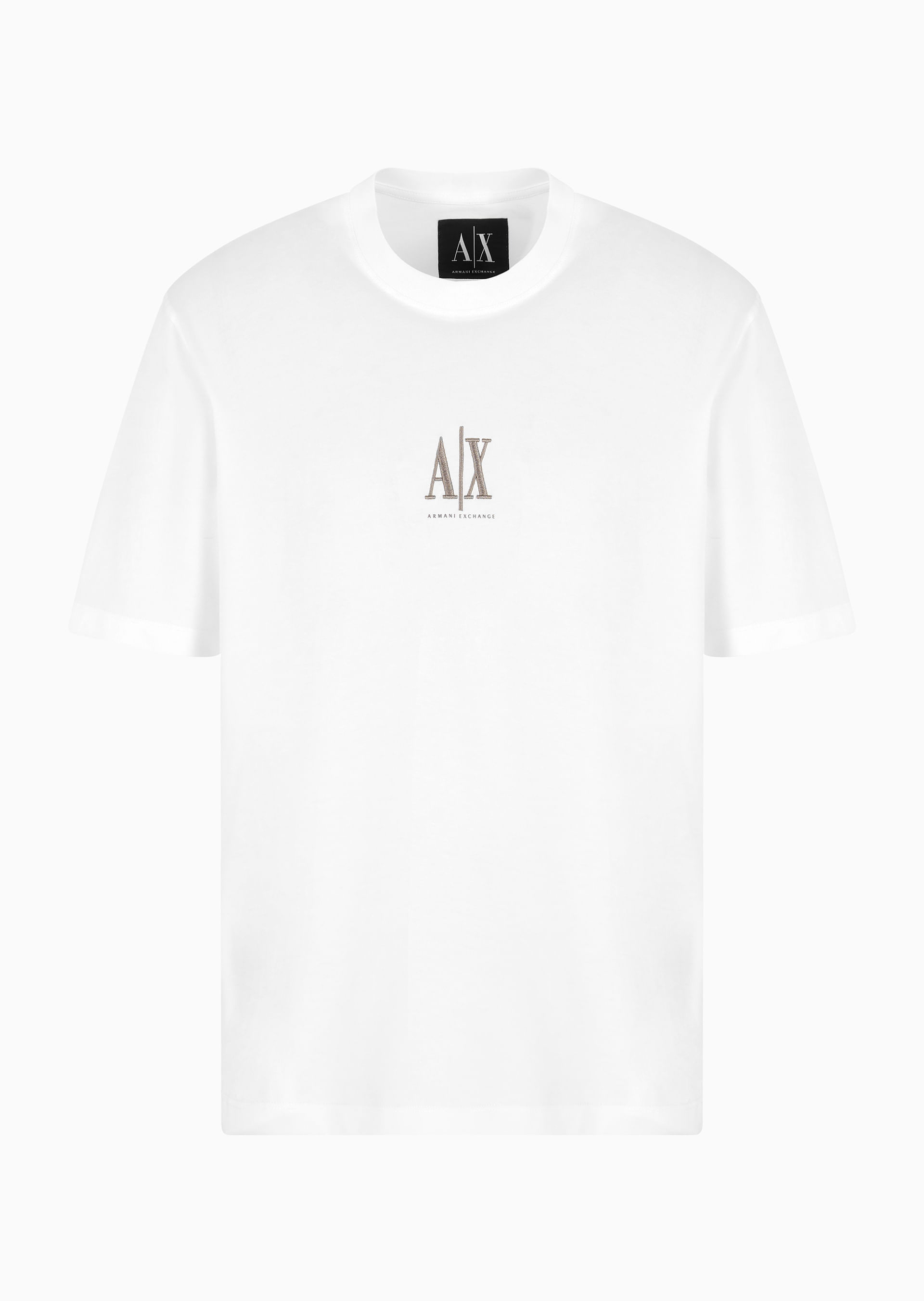 ARMANI Tシャツ XL Camiseta Logo Central Regular Azul Escuro | Armani Exchange