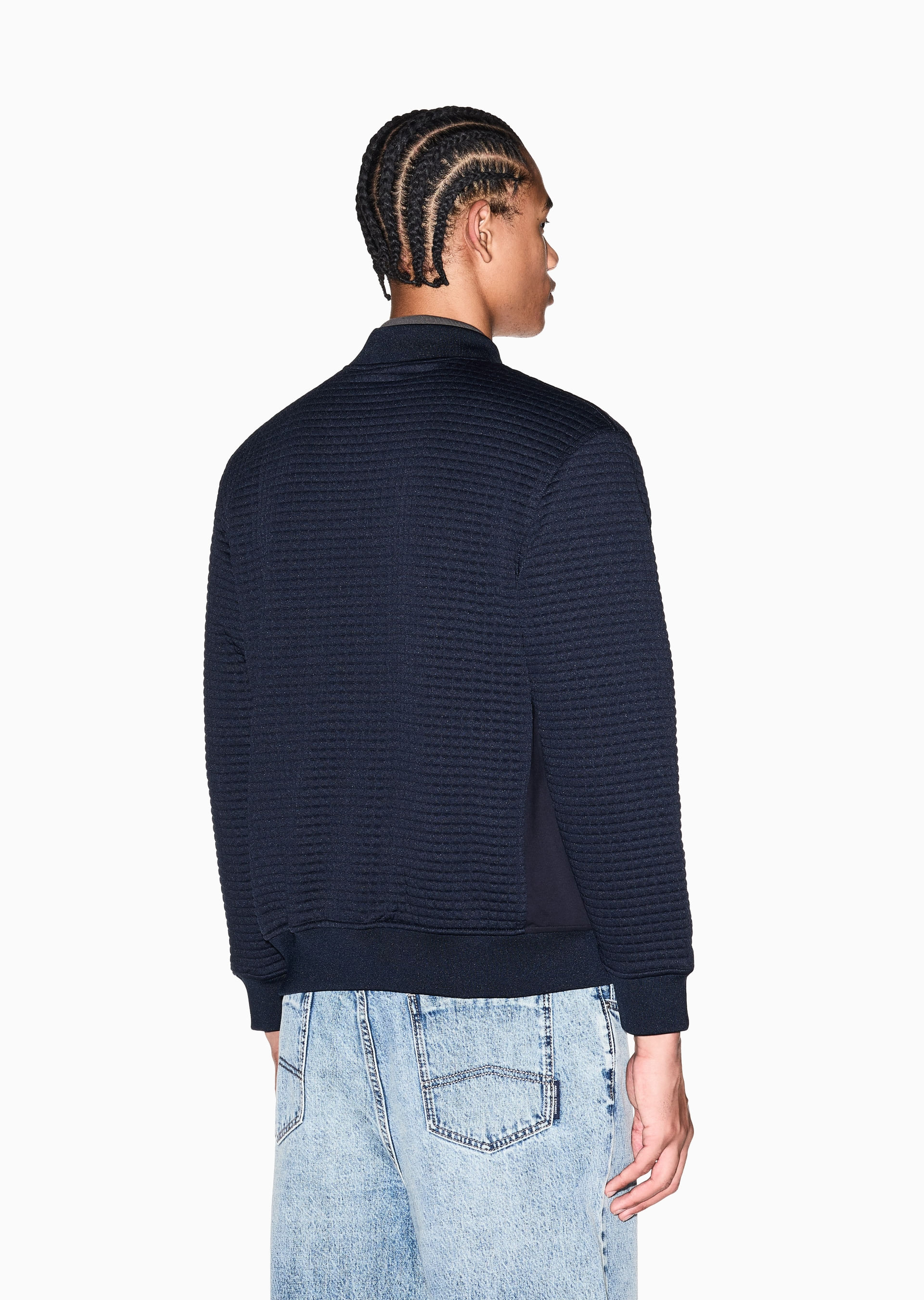 Jaqueta Azul Marinho Masculina Confortável | Armani Exchange