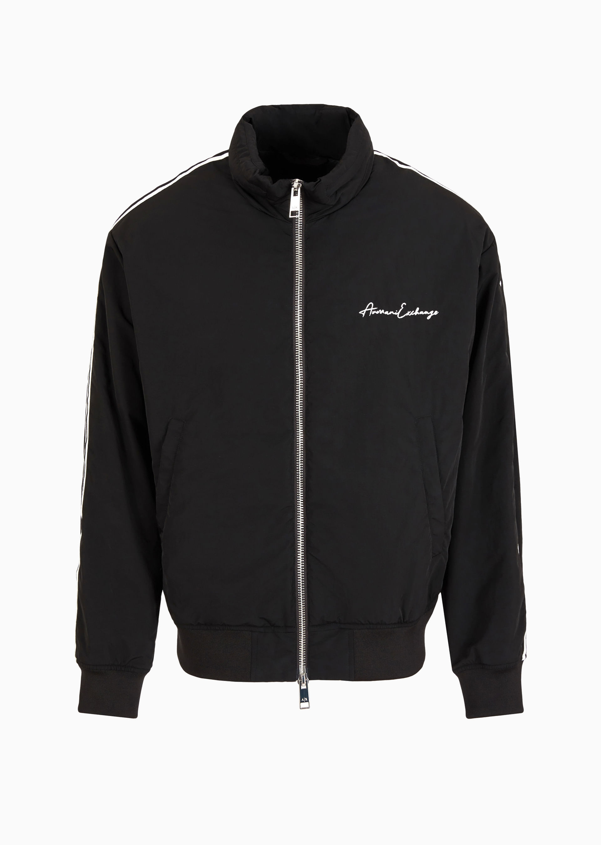 【ミラノ購入】EMPORIO ARMANI ラムレザー2010 アーカイブ Jaqueta Preta com Zíper Duplo | Armani Exchange