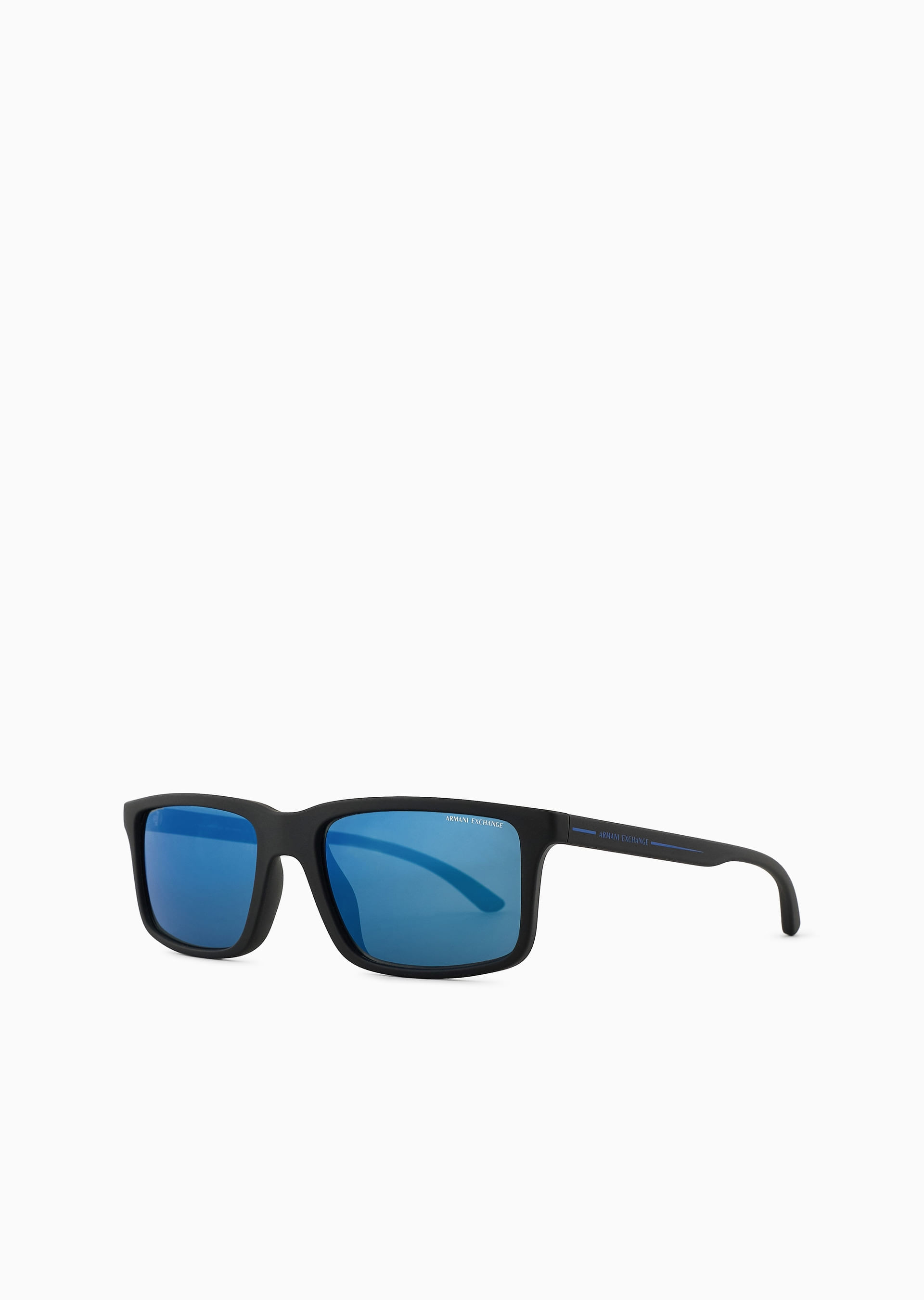 Óculos de Sol Retangular Preto Fosco | Armani Exchange