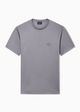 Giorgio Armani Camiseta de Algodão com Logo Bordado Grafite